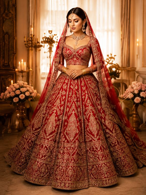 Royal Red Bridal Lehenga