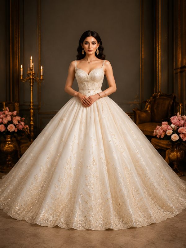 White Princess Gown
